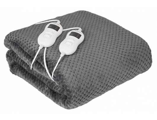 Šildoma antklodė Camry Electric Heated Blanket CR 7417 Number of heating levels 8, Number of persons 2, Washable, Remote control, Coral fleece/Polyest