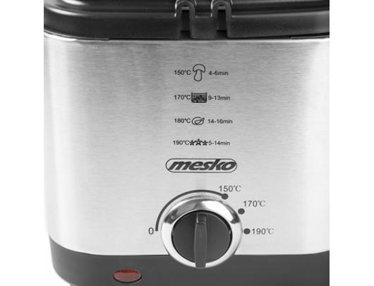 Fritiūrinė (gruzdintuvė) Mesko Deep Fryer MS 4910 Power 900 W, Capacity 1.5 L, Silver