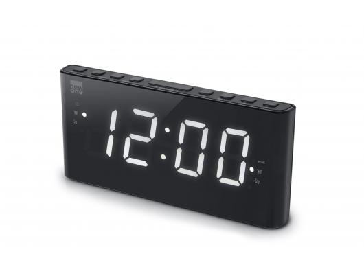 Radijo imtuvas New-One Alarm function, CR136, Dual Alarm Clock Radio PLL, Black