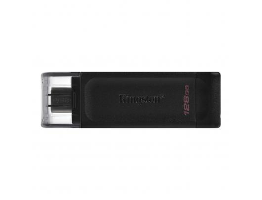 USB raktas Kingston USB Flash Drive DataTraveler 70 128 GB, USB 3.2 Gen 1 Type-C, Black