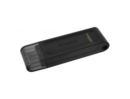 USB raktas Kingston USB Flash Drive DataTraveler 70 128 GB, USB 3.2 Gen 1 Type-C, Black