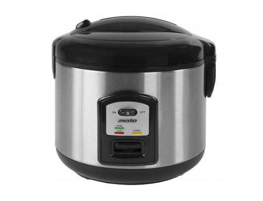 Ryžių virimo puodas Mesko Rice cooker MS 6411 1000 W, 1.5 L, Black/Stainless steel