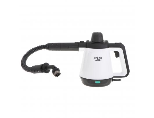 Garų valytuvas Adler Steam cleaner AD 7038 Power 1200 W, Steam pressure 3.5 bar, Water tank capacity 0.45 L, White/Black