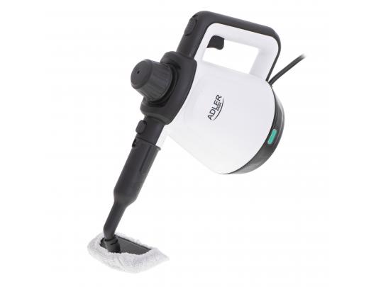 Garų valytuvas Adler Steam cleaner AD 7038 Power 1200 W, Steam pressure 3.5 bar, Water tank capacity 0.45 L, White/Black