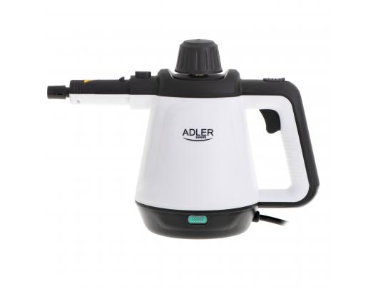 Garų valytuvas Adler Steam cleaner AD 7038 Power 1200 W, Steam pressure 3.5 bar, Water tank capacity 0.45 L, White/Black