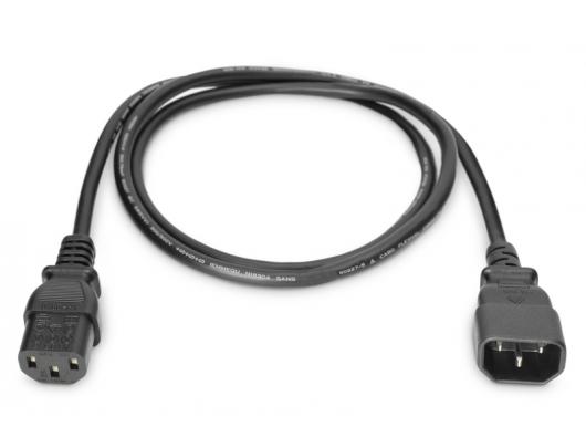 Kabelis Digitus Power Cord extension cable C13 - C14, AK-440201-018-S 1.8 m, Black