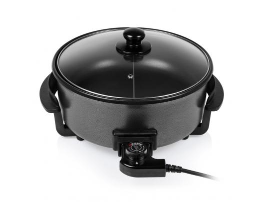 Kepintuvas-troškintuvas Tristar Multifunctional grill pan XL PZ-9135 Grill, Diameter 30 cm, 1500 W, Lid included, Fixed handle, Black