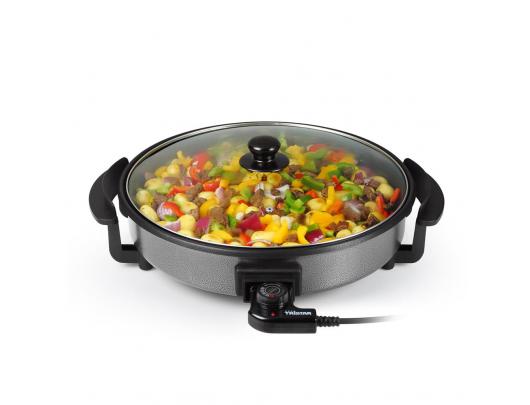 Kepintuvas-troškintuvas Tristar Multifunctional grill pan PZ-2964 Grill, Diameter 40 cm, 1500 W, Lid included, Fixed handle, Black