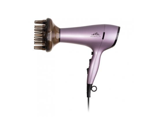Plaukų džiovintuvas ETA Hair Dryer ETA431990000 Rosalia 2200 W, Number of temperature settings 3, Ionic function, Diffuser nozzle, Purple