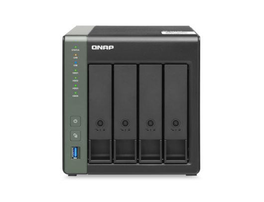 Diskų masyvas QNAP 4-Bay QTS NAS TS-431X3-4G Up to 4 HDD/SSD Hot-Swap, AL314 Quad-Core, Processor frequency 1.7 GHz, 4GB, DDR3L, 1x1GbE, 1x2.5GbE, 1x1