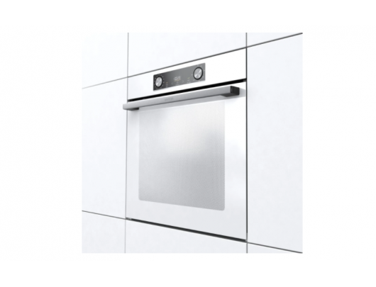 Orkaitė Gorenje Oven BOS6737E06WG 77 L, Multisystem oven, EcoClean enamel, Mechanical controls, Steam function, Height 59.5 cm, Width 59.5 cm, White
