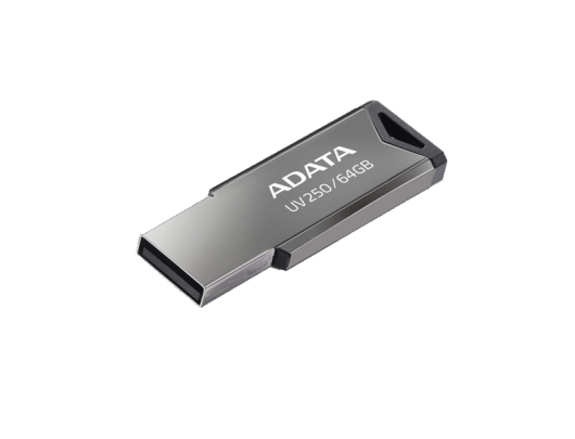 USB raktas ADATA USB Flash Drive UV250 64 GB, USB 2.0, Silver