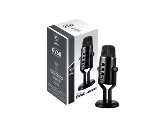Mikrofonas MSI Streaming Microphone Immerse GV60 Black