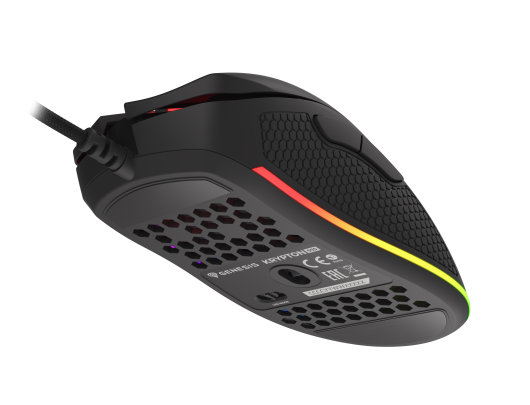 Žaidimų pelė Genesis Gaming Mouse Krypton 555 Wired, 8000 DPI, USB 2.0, Black