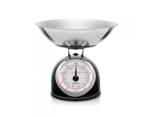 Virtuvinės svarstyklės ETA | Kitchen scale | ETA577790020 Storio | Maximum weight (capacity) 5 kg | Graduation 25 g | Black