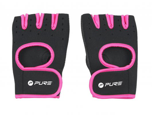Pirštinės Pure2Improve Fitness Gloves Black/Pink, Neoprene