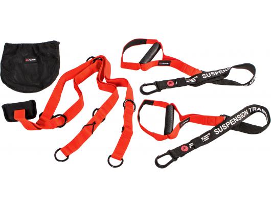 Gumos Pure2Improve Suspension Trainer Pro Black/Red, 70% Pp, 15% Plastic, 10% Metal, 5% Nylon