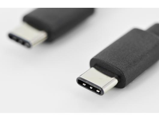 Kabelis Digitus USB Type-C Connection Cable AK-300138-010-S USB Male 2.0 (Type C), USB Male 2.0 (Type C), Black, 1 m