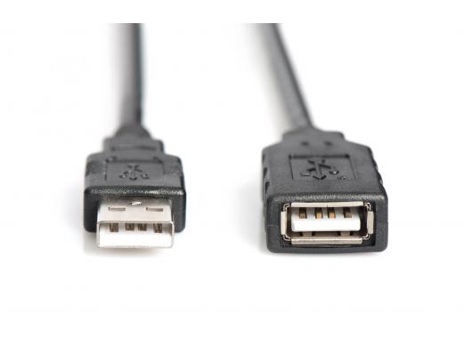 Kabelis Digitus Active USB 2.0 Repeater/Extension Cable DA-73100-1 10 m, Black