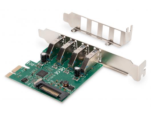 Adapteris Digitus USB, PCI Express 2.0 x1, 5 Gbps