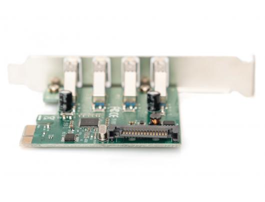 Adapteris Digitus USB, PCI Express 2.0 x1, 5 Gbps