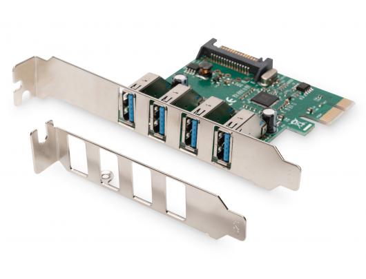 Adapteris Digitus USB, PCI Express 2.0 x1, 5 Gbps