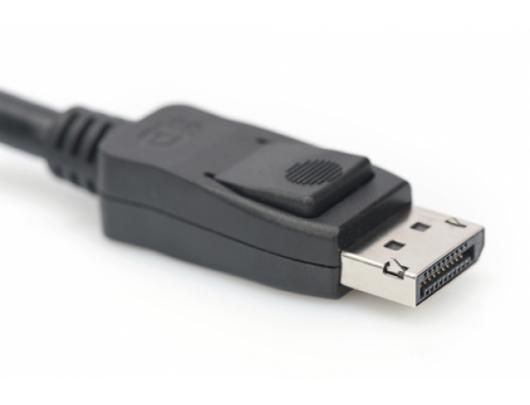 Kabelis Digitus DisplayPort Connection Cable AK-340106-010-S Black, DisplayPort to DisplayPort, 1 m