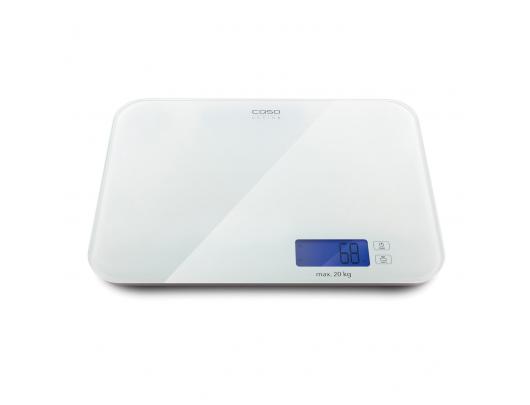 Virtuvinės svarstyklės Caso Designer kitchen scales LX 20 03294 Maximum weight (capacity) 20 kg, Graduation 5 g, White