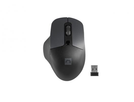 Belaidė pelė Natec Mouse, BlackBird 2, Silent, Wireless, 1600 DPI, Optical, Black
