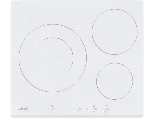 Indukcinė kaitlentė CATA Induction Hob IB 6030 WH Induction, Number of burners/cooking zones 3, Touch control, Timer, White