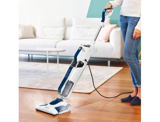 Garų valytuvas Polti Vacuum steam mop with portable steam cleaner PTEU0299 Vaporetto 3 Clean_Blue Power 1800 W, Water tank capacity 0.5 L, White/Blue