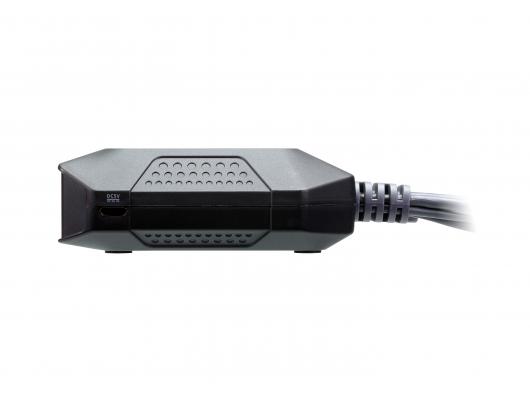 Komutatorius Aten 2-Port USB 4K HDMI Cable KVM Switch with Remote Port Selector CS22H-AT