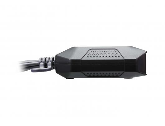 Komutatorius Aten 2-Port USB 4K HDMI Cable KVM Switch with Remote Port Selector CS22H-AT