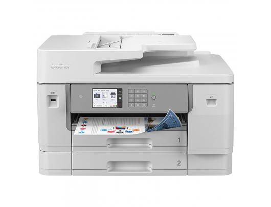 Rašalinis daugiafunkcinis spausdintuvas Brother Multifunctional printer MFC-J6955DW Colour, Inkjet, 4-in-1, A3, Wi-Fi, White