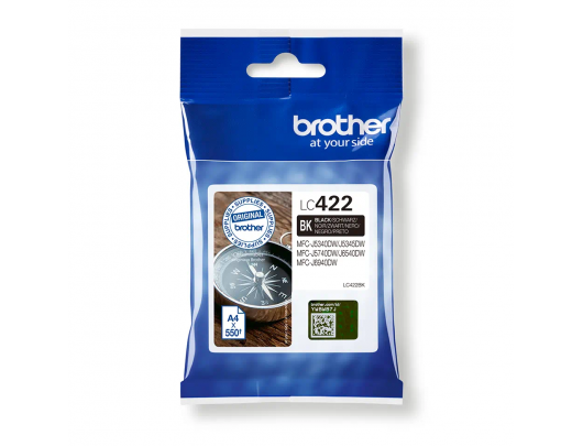 Rašalo kasetė Brother LC422BK Ink Cartridge, Black