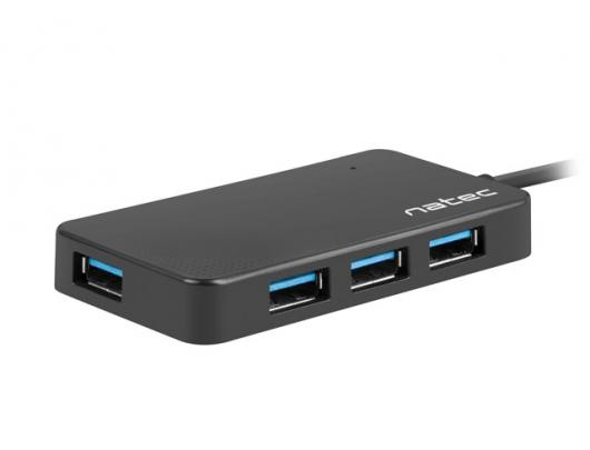 USB šakotuvas Natec USB 3.0 HUB, Silkworm, 4-Port, Black