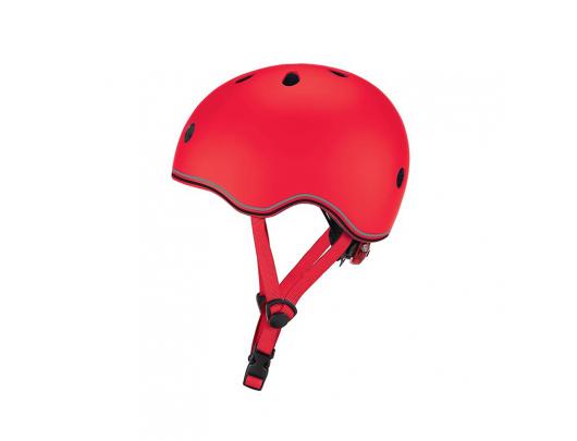 Šalmas Globber Helmet Go Up Lights Red