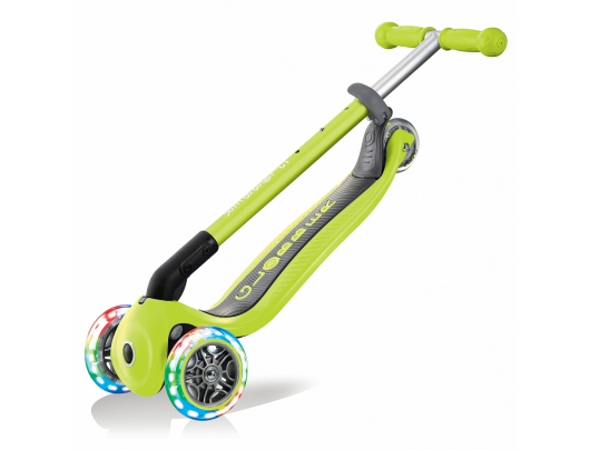 Paspirtukas Globber Primo Foldable Lights Scooter, Light lime green