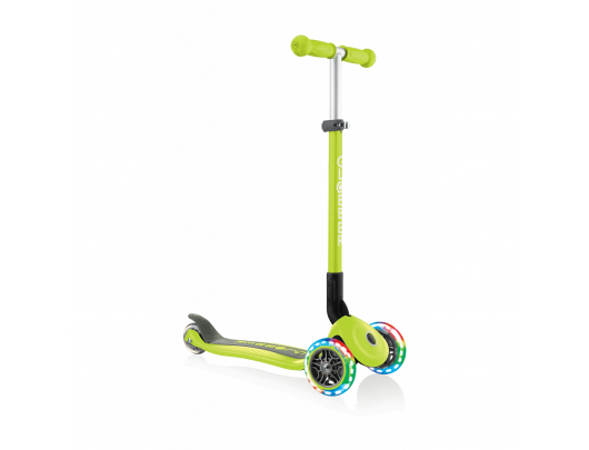 Paspirtukas Globber Primo Foldable Lights Scooter, Light lime green