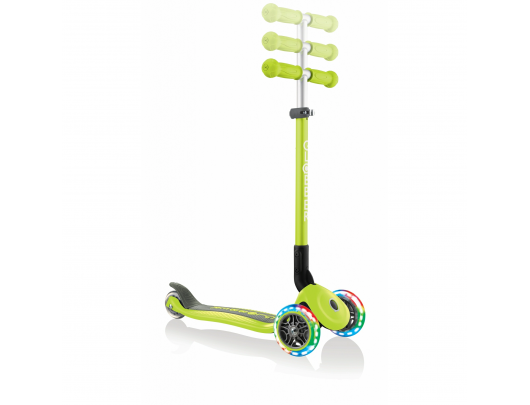 Paspirtukas Globber Primo Foldable Lights Scooter, Light lime green