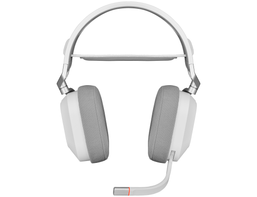 Ausinės Corsair Gaming Headset HS80 RGB Built-in microphone, White, Over-Ear, Wireless