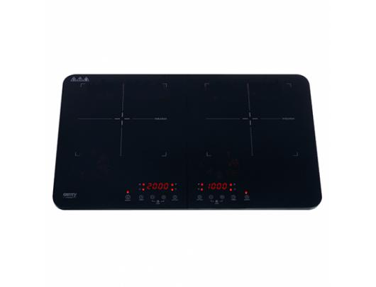 Indukcinė mini viryklė Camry Hob CR 6514 Number of burners/cooking zones 2, LCD Display, Black, Induction