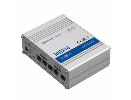 Maršrutizatorius Teltonika RUTX14, belaidis, WWAN, Wi-Fi 5, LTE, Bluetooth, 3G, stacionarus, 5 prievadų jungiklis, 2.4 GHz / 5 GHz