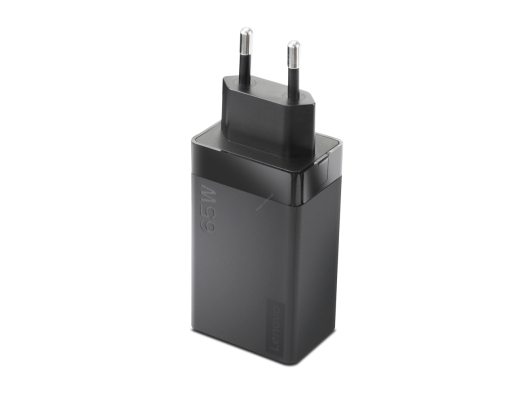 Įkroviklis Lenovo Travel Adapter USB-C AC EU Black, Charger, 65 W