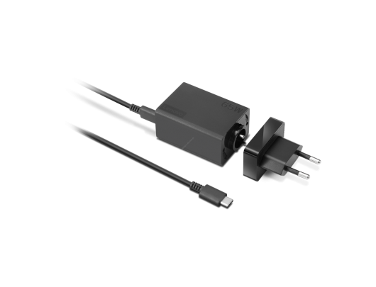 Įkroviklis Lenovo Travel Adapter USB-C AC EU Black, Charger, 65 W