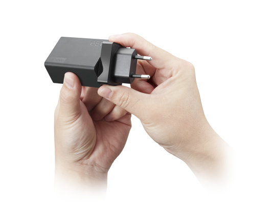 Įkroviklis Lenovo Travel Adapter USB-C AC EU Black, Charger, 65 W