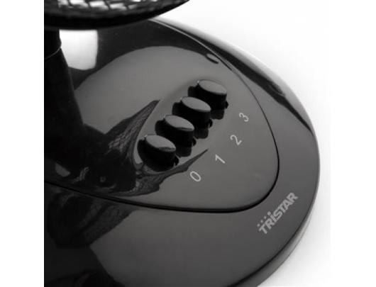 Stalinis ventiliatorius Tristar VE-5979 Desk fan, Number of speeds 3, 45 W, Oscillation, Diameter 40 cm, Black