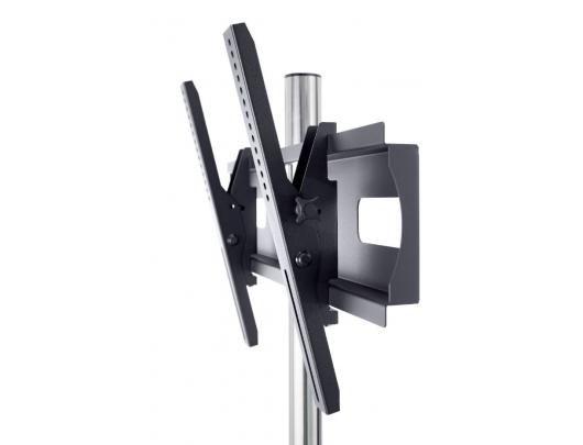 Televizoriaus stovas EDBAK Flat Screen Trolley for One TR51c-B, 37-60", Trolleys & Stands, Maximum weight (capacity) 80 kg, Black