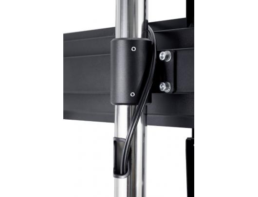 Televizoriaus stovas EDBAK Flat Screen Trolley for One TR18, 60-98", Trolleys & Stands, Maximum weight (capacity) 80 kg, Black