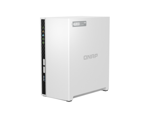 Diskų masyvas QNAP 2-Bay ARM 	TS-233 Up to 2 SATA 6Gb/s, 3Gb/s, Cortex-A55, Processor frequency 2.0 GHz, 2 GB, N/A, 2xUSB 2.0, 1xUSB 3.2 Type-A; 1xGi